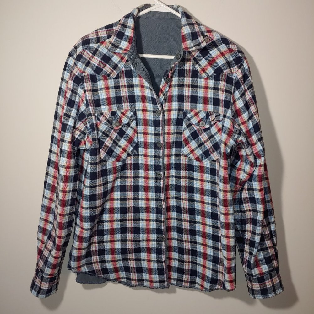 Sundance Two-in-One Reversible Corduroy Utility Shacket Grey Size M